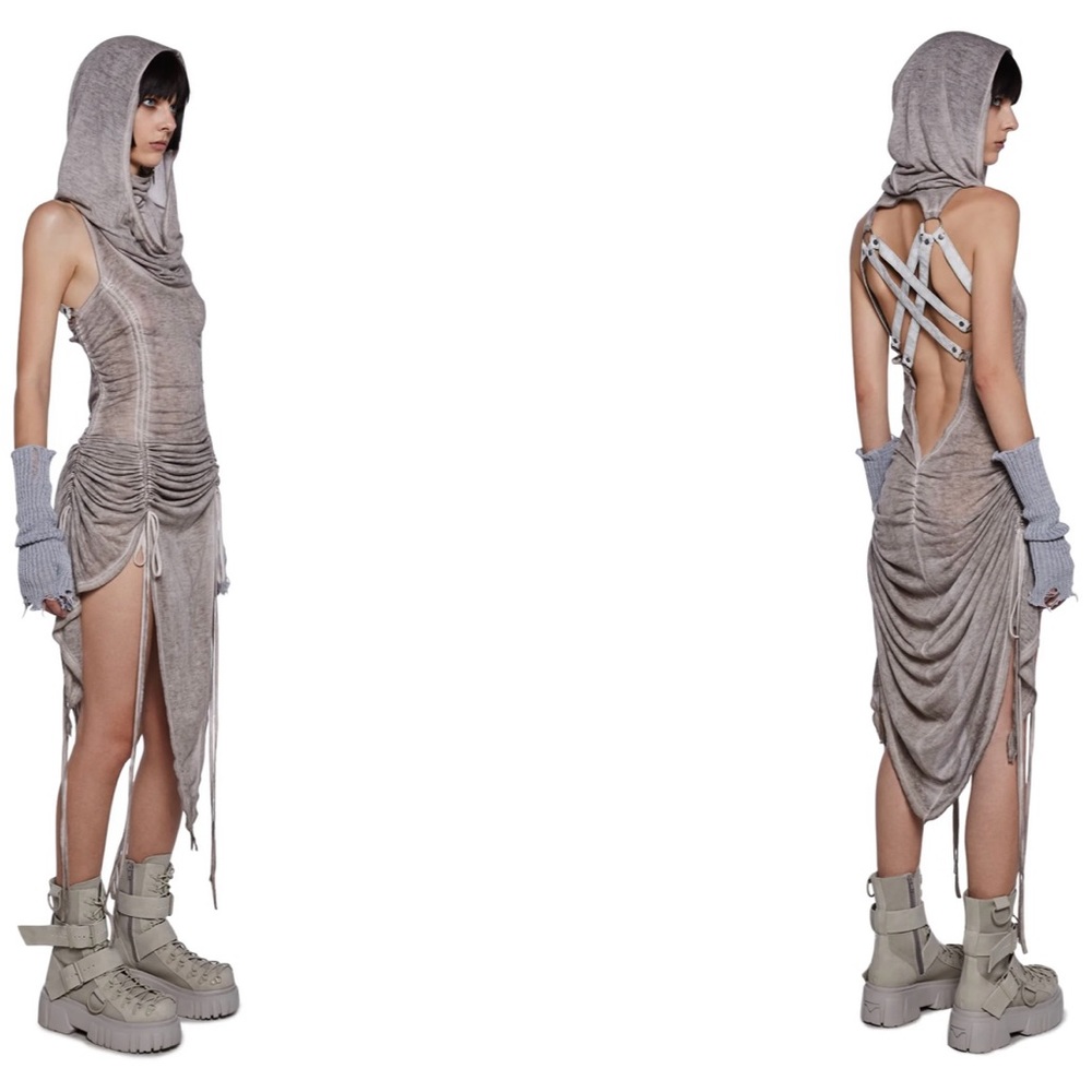 Dolls Kill: Tempo Ruched Harness Dress